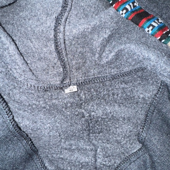 Mexican Gray Hoodie with Colorful Pattern size 6/7 - Picture 5 of 5